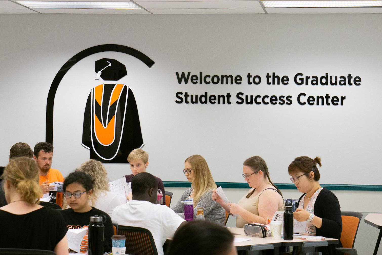 Students at a writing workshop